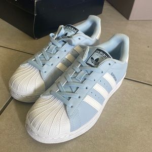 Adidas Superstar blue/ white size 4.5